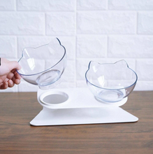 Lade das Bild in den Galerie-Viewer, ERGOBOWL™ Einzel/Doppel Katzen Futternapf erhöht durch rutschfesten Standfuß(50%Rabatt)