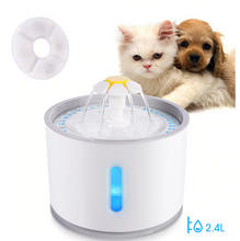 Lade das Bild in den Galerie-Viewer, Katzen/Hunde Trinkbrunnen mit LED 2,4L, Heute 50% Rabatt
