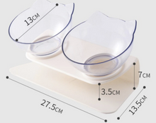 Lade das Bild in den Galerie-Viewer, ERGOBOWL™ Einzel/Doppel Katzen Futternapf erhöht durch rutschfesten Standfuß(50%Rabatt)