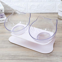 Lade das Bild in den Galerie-Viewer, ERGOBOWL™ Einzel/Doppel Katzen Futternapf erhöht durch rutschfesten Standfuß(50%Rabatt)